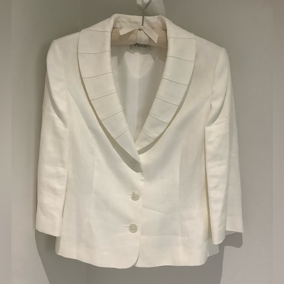 Precis White linen blazer - Picture 1 of 5